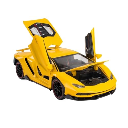 HBJzxlOK Auto aus Zinklegierung Für L&amborghini LP770 Legierung Druckguss Automodell 1:24 Größe(Yellow no Box) von HBJzxlOK