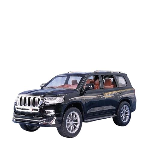 HBJzxlOK Auto aus Zinklegierung Für L&and Cruiser Für P&rado SUV Alloy Diecast Automodell 1:24 Größe(Black with Box) von HBJzxlOK