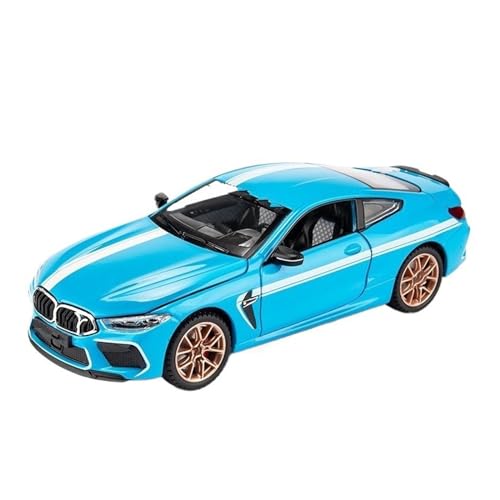 HBJzxlOK Auto aus Zinklegierung Für M8 Alloy Diecast Metal Model Car 1:24 Größe(Blue with Box) von HBJzxlOK