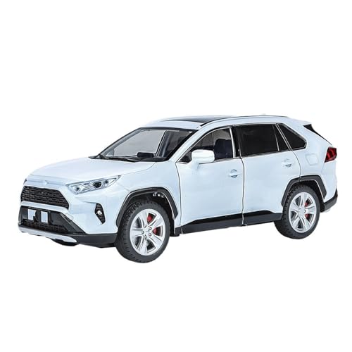 HBJzxlOK Auto aus Zinklegierung Für RAV4 Alloy Diecast Metal Model Car 1:24 Größe(White No Box) von HBJzxlOK