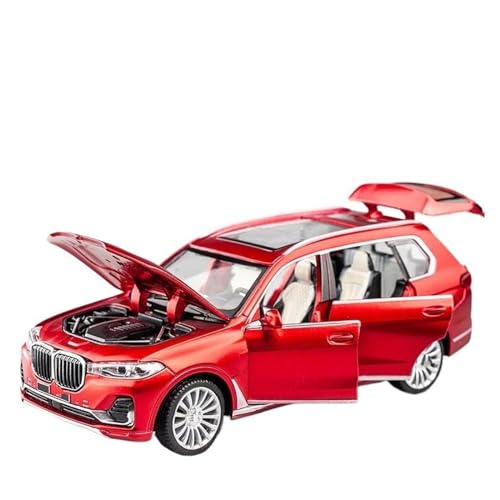 HBJzxlOK Auto aus Zinklegierung Für X7 SUV Legierung Diecast Metall Modell Auto Zurückziehen Modell Auto 1:32 Größe(Red no Box) von HBJzxlOK