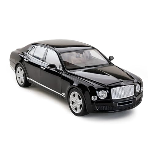 HBJzxlOK Zinklegierung Auto Für B&entley für Mulsanne Alloy Diecast Model Car 1:18 Größe(Black Original Box) von HBJzxlOK