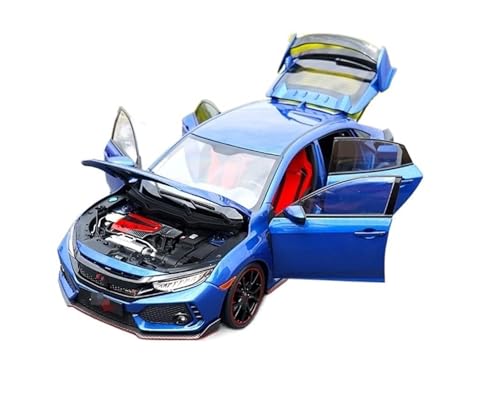 HBJzxlOK Zinklegierung Auto Für H&onda für CIVIC Type-R Druckguss-Metallautomodell 1/18 Größe(Blue) von HBJzxlOK