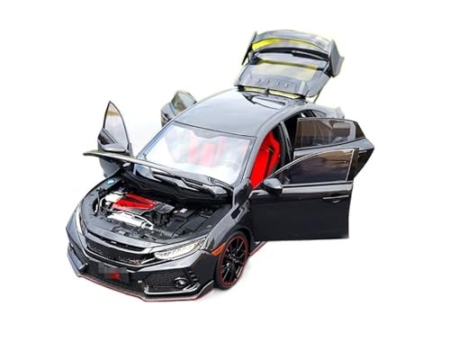 HBJzxlOK Zinklegierung Auto Für H&onda für CIVIC Type-R Druckguss-Metallautomodell 1/18 Größe(Noir) von HBJzxlOK