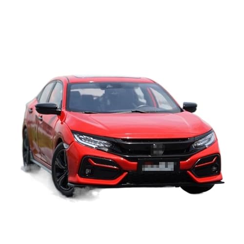 HBJzxlOK Zinklegierung Auto Für H&onda für Civic 2020 Schrägheck Druckgussfahrzeuge Automodell 1:18 Größe(Red In Box) von HBJzxlOK