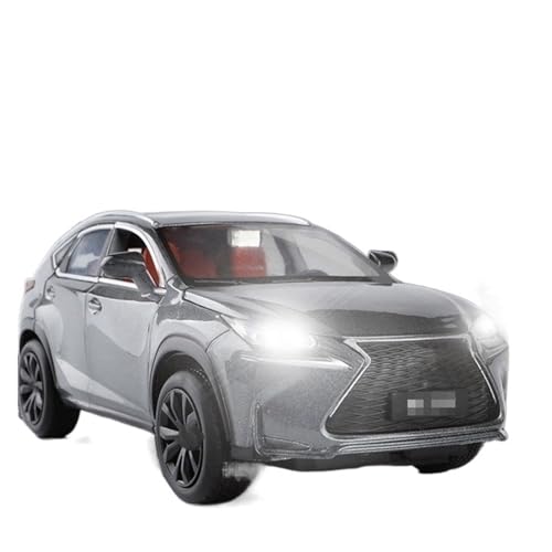 HBJzxlOK Zinklegierung Auto Für L&EXUS Für Nx200t Autolegierung Modellauto 1:32 Größe(Silver with Box) von HBJzxlOK