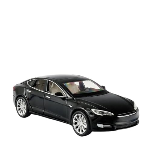 HBJzxlOK Zinklegierung Auto Für T&esla Für Model S Druckguss Metalllegierung Modellauto 1:32 Größe(Black No Box) von HBJzxlOK