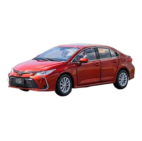 HBJzxlOK Zinklegierung Auto Für T&oyota Für Corolla 2019 Weiß Rot Limousine Legierung Auto Druckguss Modell 1:18 Größe(Red) von HBJzxlOK