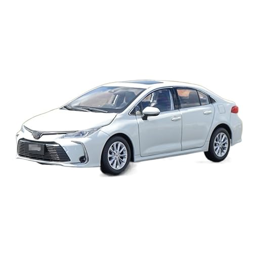 HBJzxlOK Zinklegierung Auto Für T&oyota Für Corolla 2019 Weiß Rot Limousine Legierung Auto Druckguss Modell 1:18 Größe(White) von HBJzxlOK