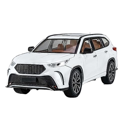 HBJzxlOK Zinklegierung Auto Für T&oyota Für Crown Kluger SUV Druckguss-Legierung Automodell 1:24 Größe(White) von HBJzxlOK