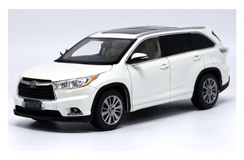 HBJzxlOK Zinklegierung Auto Für T&oyota Für Highlander 2018 Alloy Diecast SUV Automodell 1:18 Größe(White 1) von HBJzxlOK