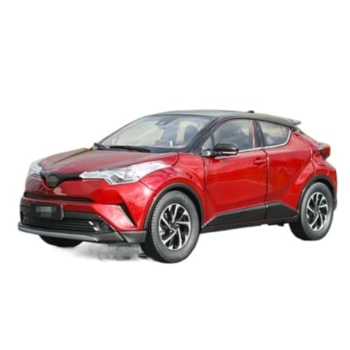 HBJzxlOK Zinklegierung Auto Für T&oyota Für IZOA C-HR 2017 Silber Weiß Rot Legierung Auto Druckguss Modell 1:18 Größe(Red) von HBJzxlOK