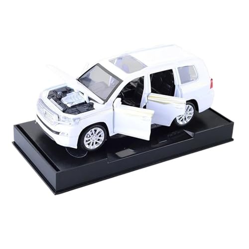 HBJzxlOK Zinklegierung Auto Für T&oyota Für Land Cruiser Prado SUV Sammlung Modell Legierung Auto 1:32 Größe(White) von HBJzxlOK