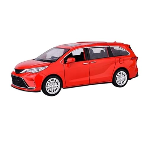 HBJzxlOK Zinklegierung Auto Für T&oyota Für Sienna Alloy MPV Automodell Diecast Metal Fahrzeuge Automodell 1:24 Größe(Red) von HBJzxlOK