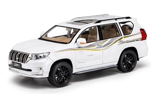 HBJzxlOK Zinklegierung Auto Für T&oyota für Land Cruiser Prado Diecast SUV Automodell 1/18 Größe(White F) von HBJzxlOK