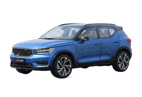 HBJzxlOK Zinklegierung Auto Für V&olvo Für XC40 SUV Druckguss Metall Auto SUV Modell Blaue Farbe 1/18 Größe(Blue) von HBJzxlOK