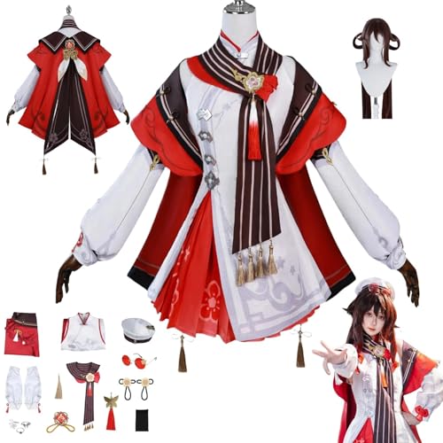 Genshin Impact Hu Tao Anime-Rollenspiel-Kostüm Cosplay Kostüm Für Perücken Für Erwachsene, Halloween-Karneval-Party Genshin Impact Hu Tao Anime-Rollenspiel-Kostüm Cosplay Kostüm Für Perücken Für Erwachsene, Halloween-Karneval-Party von HBQC