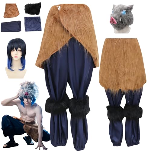 HBQC Anime-Rollenspiel-Kostüm Hashibira Inosuke CospIay-Kostüm Für Perücken Für Erwachsene Halloween-Karneval-Party HBQC Anime-Rollenspiel-Kostüm Hashibira Inosuke CospIay-Kostüm Für Perücken Für Erwachsene Halloween-Karneval-Party von HBQC