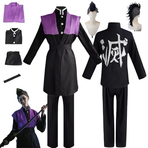 HBQC Anime Rollenspiel Kostüm Shinazugawa Genya CospIay Komplettset Perücken Kostüm Erwachsene Halloween Karneval Party HBQC Anime Rollenspiel Kostüm Shinazugawa Genya CospIay Komplettset Perücken Kostüm Erwachsene Halloween Karneval Party von HBQC