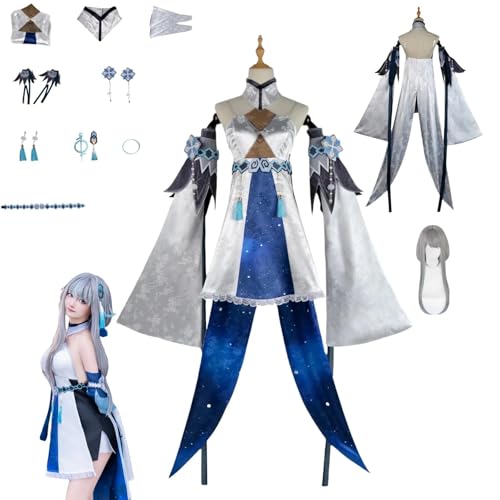 HBQC Genshin Impact Guizhong Anime-Rollenspiel-Kostüm Cosplay Kostüm Für Perücken Für Erwachsene, Halloween-Karneval-Party HBQC Genshin Impact Guizhong Anime-Rollenspiel-Kostüm Cosplay Kostüm Für Perücken Für Erwachsene, Halloween-Karneval-Party von HBQC