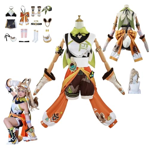 HBQC Genshin Impact Kachina Anime-Rollenspiel-Kostüm Cosplay Kostüm Für Perücken Für Erwachsene, Halloween-Karneval-Party HBQC Genshin Impact Kachina Anime-Rollenspiel-Kostüm Cosplay Kostüm Für Perücken Für Erwachsene, Halloween-Karneval-Party von HBQC