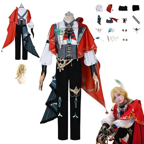 HBQC Genshin Impact Kaveh Anime-Rollenspiel-Kostüm Cosplay Kostüm Für Perücken Für Erwachsene, Halloween-Karneval-Party HBQC Genshin Impact Kaveh Anime-Rollenspiel-Kostüm Cosplay Kostüm Für Perücken Für Erwachsene, Halloween-Karneval-Party von HBQC