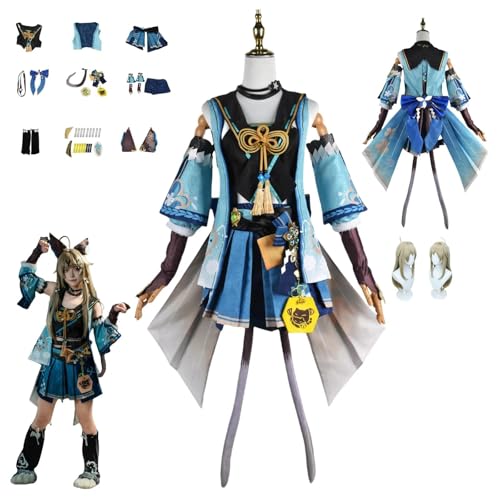 HBQC Genshin Impact Kirara Anime-Rollenspiel-Kostüm Cosplay Kostüm Für Perücken Für Erwachsene, Halloween-Karneval-Party HBQC Genshin Impact Kirara Anime-Rollenspiel-Kostüm Cosplay Kostüm Für Perücken Für Erwachsene, Halloween-Karneval-Party von HBQC