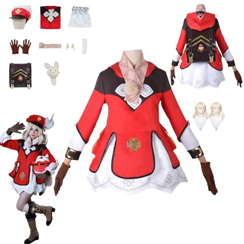 HBQC Genshin Impact Klee Anime-Rollenspiel-Kostüm Cosplay Kostüm Für Perücken Für Erwachsene, Halloween-Karneval-Party HBQC Genshin Impact Klee Anime-Rollenspiel-Kostüm Cosplay Kostüm Für Perücken Für Erwachsene, Halloween-Karneval-Party von HBQC
