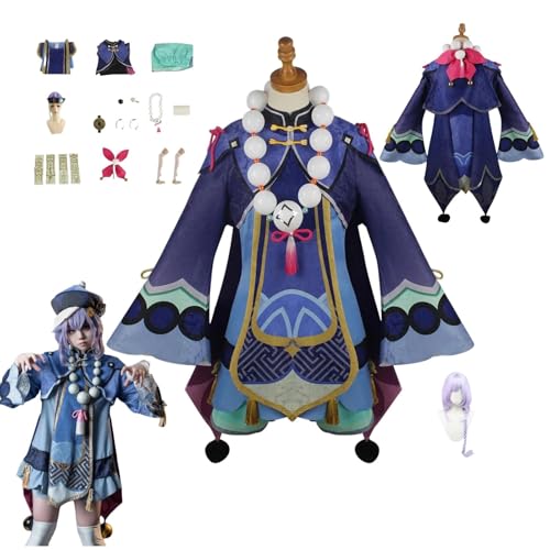 HBQC Genshin Impact Qiqi Anime-Rollenspiel-Kostüm Cosplay Kostüm Für Perücken Für Erwachsene, Halloween-Karneval-Party HBQC Genshin Impact Qiqi Anime-Rollenspiel-Kostüm Cosplay Kostüm Für Perücken Für Erwachsene, Halloween-Karneval-Party von HBQC