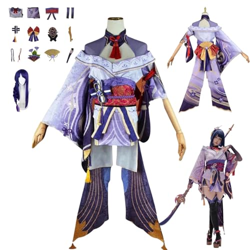 HBQC Genshin Impact Raiden Ei Anime-Rollenspiel-Kostüm Cosplay Kostüm Für Perücken Für Erwachsene, Halloween-Karneval-Party HBQC Genshin Impact Raiden Ei Anime-Rollenspiel-Kostüm Cosplay Kostüm Für Perücken Für Erwachsene, Halloween-Karneval-Party von HBQC