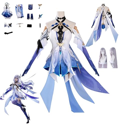 HBQC Genshin Impact Skirk Anime-Rollenspiel-Kostüm Cosplay Kostüm Für Perücken Für Erwachsene, Halloween-Karneval-Party HBQC Genshin Impact Skirk Anime-Rollenspiel-Kostüm Cosplay Kostüm Für Perücken Für Erwachsene, Halloween-Karneval-Party von HBQC