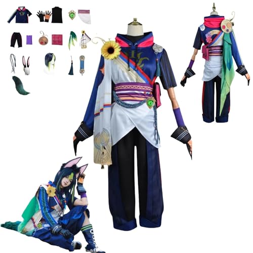 HBQC Genshin Impact Tighnari Anime-Rollenspiel-Kostüm Cosplay Kostüm Für Perücken Für Erwachsene, Halloween-Karneval-Party HBQC Genshin Impact Tighnari Anime-Rollenspiel-Kostüm Cosplay Kostüm Für Perücken Für Erwachsene, Halloween-Karneval-Party von HBQC