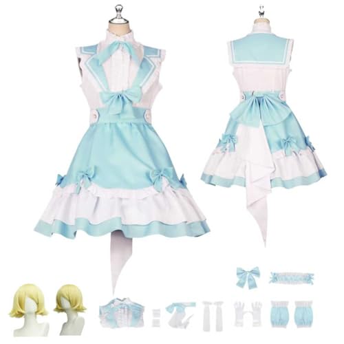 HBQC Project Sekai Colorful Stage Kagamine Rin Anime-Rollenspiel-Kostüm Cosplay Kostüm Für Perücken Für Erwachsene, Halloween-Karneval-Party HBQC Project Sekai Colorful Stage Kagamine Rin Anime-Rollenspiel-Kostüm Cosplay Kostüm Für Perücken Für Erwachsene, Halloween-Karneval-Party von HBQC