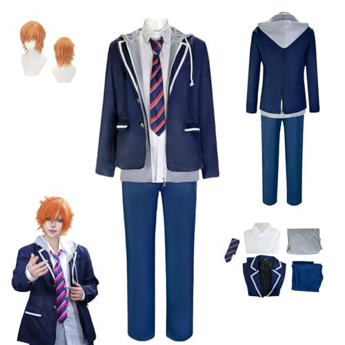 HBQC Project Sekai Colorful Stage Shinonome Akito Anime-Rollenspiel-Kostüm Cosplay Kostüm Für Perücken Für Erwachsene, Halloween-Karneval-Party HBQC Project Sekai Colorful Stage Shinonome Akito Anime-Rollenspiel-Kostüm Cosplay Kostüm Für Perücken Für Erwachsene, Halloween-Karneval-Party von HBQC