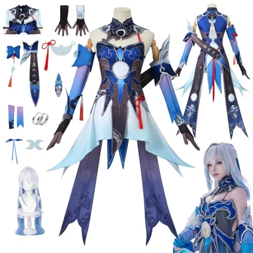 Honkai Impact JingLiu Anime-Rollenspiel-Kostüm Cosplay Kostüm Für Perücken Für Erwachsene, Halloween-Karneval-Party Honkai Impact JingLiu Anime-Rollenspiel-Kostüm Cosplay Kostüm Für Perücken Für Erwachsene, Halloween-Karneval-Party von HBQC