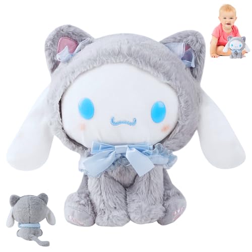 HBSFBH Cartoon Kawaii Cinna-moroll Plush Toy, 20cm Cinna-moroll Plüschtier, Plüsch Cinna-moroll Hund, Cinna-moroll Plüschfigur, Cartoon Serie Kinder Plüschpuppen, Warmes Begleitergeschenk für Kinder von HBSFBH