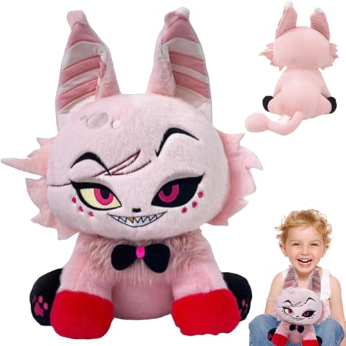 Hazbin Hotel Plüsch Puppe, Hazbin Hotel Plüsch, Hazbin Hotel Plüschtiere, Hazbin Hotel Plush, Niedlich Alastor Anime Figuren Schlafzimmer Sofa Weiches Kissen Heimdekoration Geschenk von HBSFBH