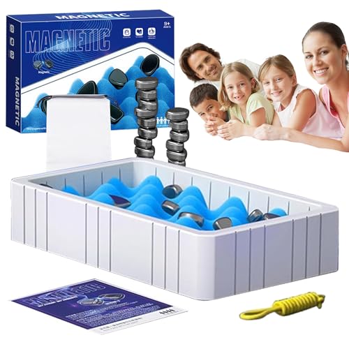 HBSFBH Magnetisches Schachspiel Set, Schach Brettspiel Mit Magnetischer Wirkung, Magnetisches Kinderschachspielzeug, Puzzle Checkers Spiel, Für Familientreffen Und Camping Kinder Erwachsene von HBSFBH