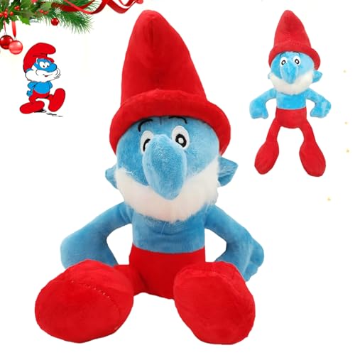 HBSFBH Smurfs Plüschtier, Schlümpfe Plüschpuppe, Anime Cartoon Schlümpfe Plüschtier, Smurfs Kinder Kuscheltier, Schlümpfe Plüsch Spielzeug, Smurfs Plüsch Figur, für Jungen und Mädchen von HBSFBH