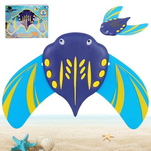 Unterwasser Glider, Tauch Spielzeug Fische, Tauchen Fisch Schwimmspielzeug, Unterwasser Fische Spielzeug, Teufel Fisch Tauchspielzeug, Devil Fish Tauchspielzeug Für Kinder, für Strand, Schwimmbad von HBSFBH