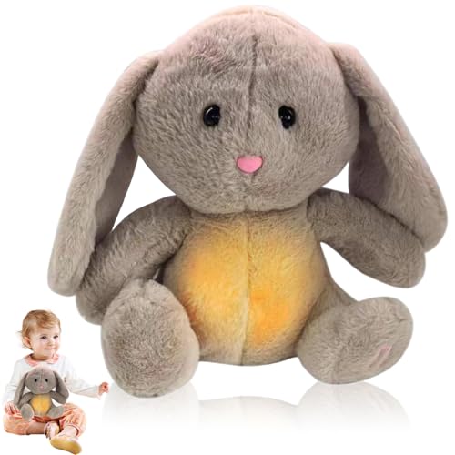 Schlummer Kuscheltier Hase, Schlummer Hase Mit Sanfter Musik, Schlummer Otter Kuscheltier, Schlummer Otter mit Herzschlag, Schlummer Hase Kuscheltier mit Atembewegung und Musik, für Neugeborene von HBSFBH