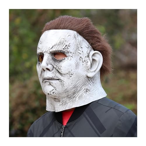 HBWL01 Gruselige Halloween-Maske für Erwachsene, gruselige Maske, realistische Horror-Maske, Cosplay, Maskerade, Tanzaufführung (Größe: Narbe A) von HBWL01