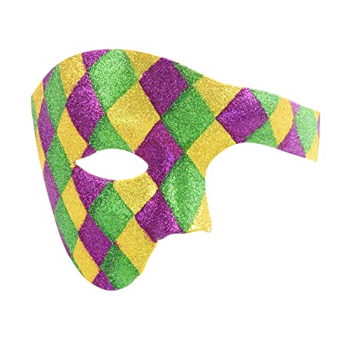 HBWL01 Maskerade-Maske, Party-Maske, Halloween-Maske, Kostüme, Karneval, St. Patricks-Tag, Party-Zubehör (bunt 10) von HBWL01