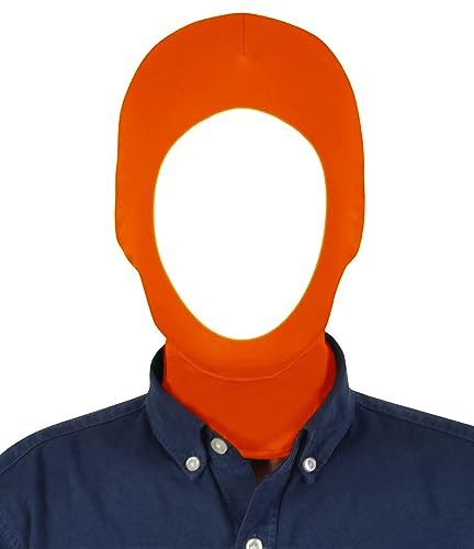 HBWL01 Unisex-Kapuzenmaske mit offenem Gesicht, dehnbar, für Cosplay, Orange von HBWL01