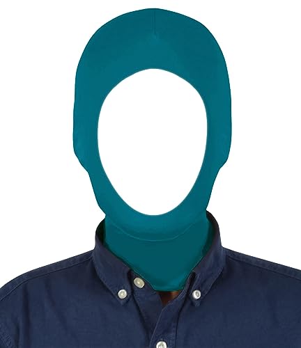 HBWL01 Unisex-Kapuzenmaske mit offenem Gesicht, dehnbar, für Cosplay, Seeblau von HBWL01