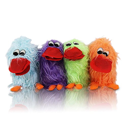 6 x HC-Handel 910706 Handpuppe Crazy Bird Zunge 20 cm Vogel verschiedene Farben von HC-Handel