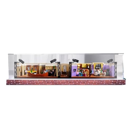 HCAEIOFJ Transparente Acryl-Vitrine für Lego Ideas 10292, anwendbar für Freunde, Wohnung, entworfene Displaybox, Geschenk (nur Vitrine) (Design-Box 2) von HCAEIOFJ