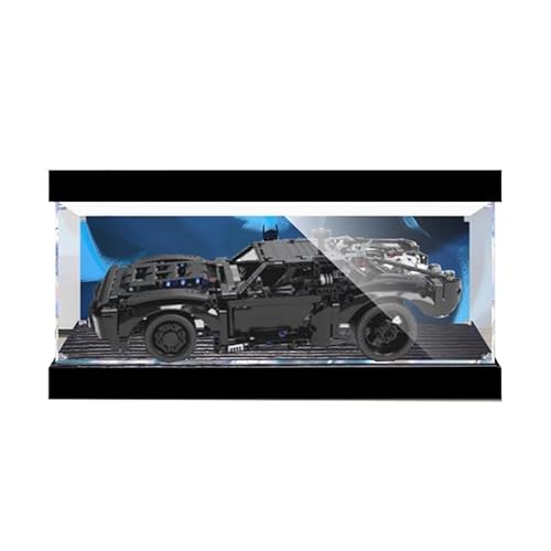 HCAEIOFJ Transparente Acryl-Vitrine für LegoTechnic 42127, anwendbar für Batman-Set-Displaybox, Geschenk (nur Vitrine) (Hintergrund + Oberlicht) von HCAEIOFJ