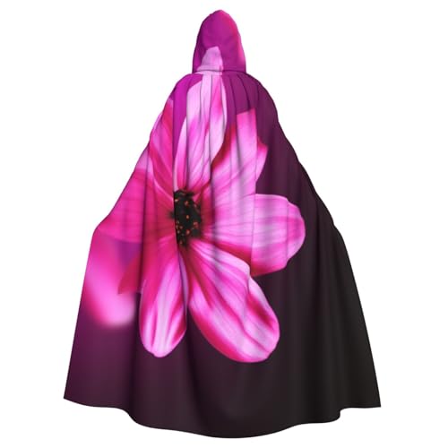 HCBPWVQA Unisex Halloween Kapuzenumhang Farbe Blume Kapuze Robe Hexenumhang für Halloween Cosplay Kostüm von HCBPWVQA