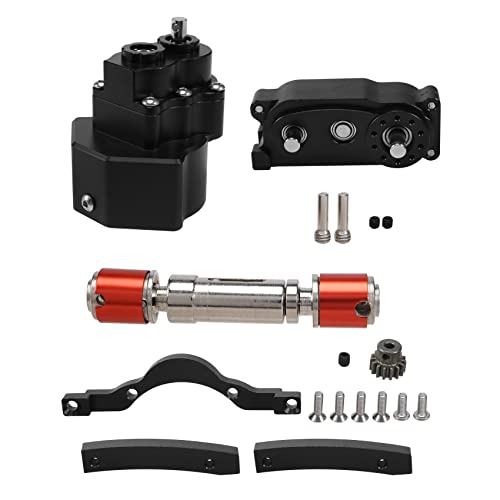 HCLZOE Vorder Motor Getriebe PräFix Getriebe Verteiler Getriebe für 1/10 RC Crawler Auto Axial SCX10 & SCX10 II Teile, Schwarz von HCLZOE